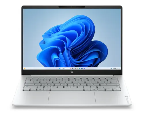 HP OmniBook 3 14-hu0012nwx Intel Core 3 100U Laptop 35,6 cm (14") 2K 8 GB DDR5-SDRAM 256 GB SSD Wi-Fi 6 (802.11ax) Windows 11 Home Szary, Srebrny