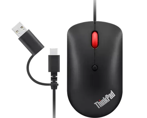 Lenovo 4Y51D20850 myszka Biuro Oburęczny USB Type-C Optyczny 2400 DPI