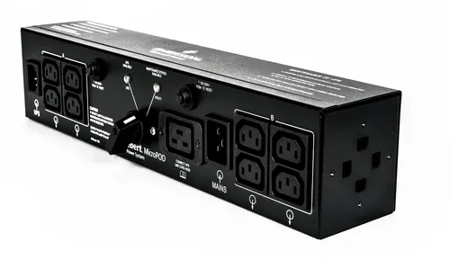 Vertiv 2U MicroPod External maintenance Bypass rozdzielacz zasilania PDU 19 x gniazdo sieciowe Czarny