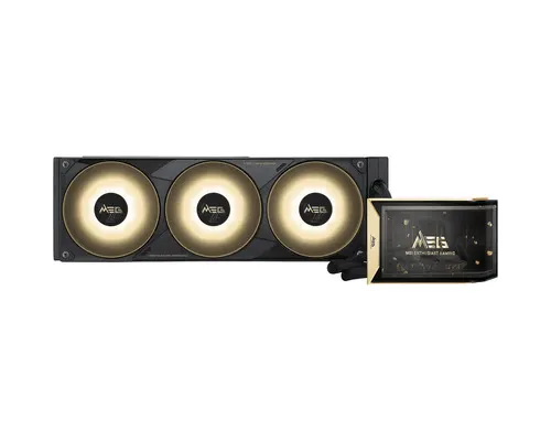 MSI MEG CORELIQUID E15 360 system chłodzenia komputerów Procesor Chłodnica cieczy all-in-one 12 cm Czarny