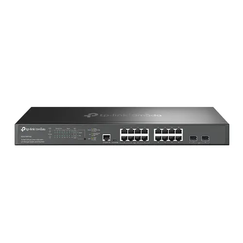 TP-Link Omada SG3218XP-M2 przełącznik sieciowy Zarządzany L2+ 2.5G Ethernet (100/1000/2500) Obsługa PoE 1U Czarny