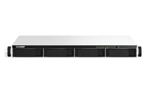 QNAP TS-464eU NAS Rack (1U) Intel® Celeron® N5095 8 GB DDR4 0 TB QNAP Turbo System Aluminium, Czarny