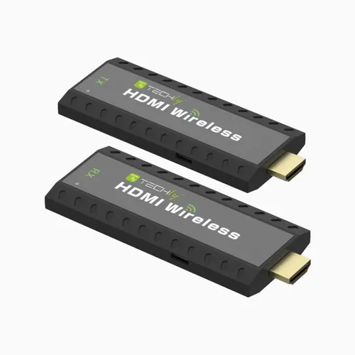Techly IDATA HDMI-WL53 przedłużacz AV Nadajnik i odbiornik AV Czarny