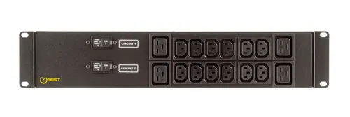 Vertiv EG2XPR166-103IB4PS6-IP44 rozdzielacz zasilania PDU 16 x gniazdo sieciowe Czarny