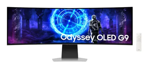 Samsung S49DG950SU monitor komputerowy 124,5 cm (49") 5120 x 1440 px Dual QHD OLED Srebrny