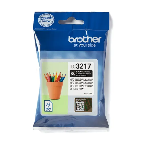 Brother LC3217BK nabój z tuszem 1 szt. Oryginalny Czarny