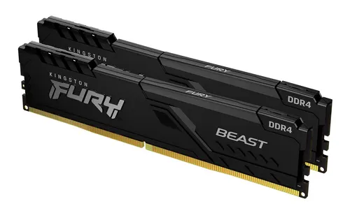 Kingston Technology FURY Beast 16GB 3200MT/s DDR4 CL16 DIMM (Zestaw 2) Black (KF432C16BBK2/16)