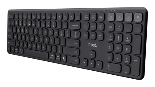 Trust Vaiya klawiatura Uniwersalne USB + RF Wireless + Bluetooth US English Czarny