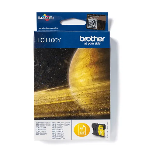 Brother LC1100Y nabój z tuszem 1 szt. Oryginalny Żółty