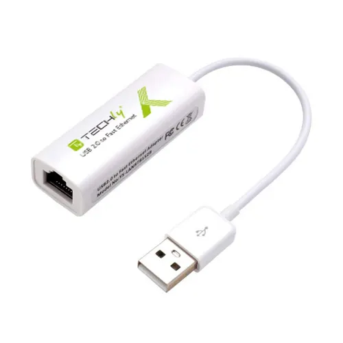 Techly IDATA ADAP-USB2TY2 karta sieciowa Ethernet 100 Mbit/s