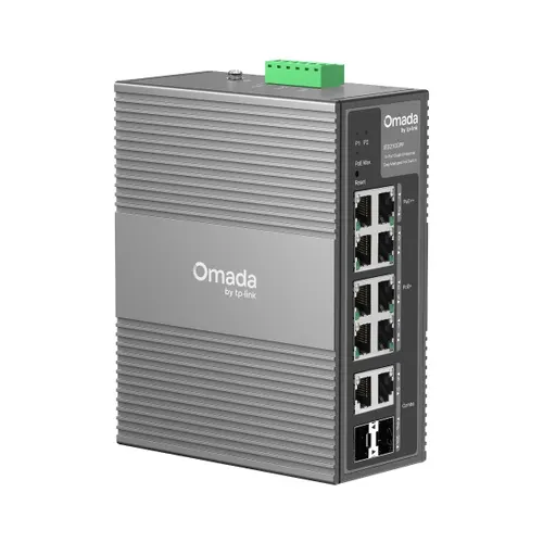 TP-Link Omada IES210GPP przełącznik sieciowy Zarządzany Gigabit Ethernet (10/100/1000) Obsługa PoE Szyna DIN Szary