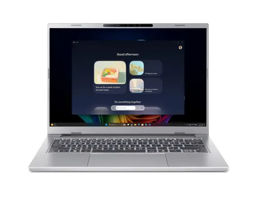 Acer Aspire 14 AI A14-61M-R7TW AMD Ryzen AI 5 330 Laptop 35,6 cm (14") WUXGA 32 GB LPDDR5x-SDRAM 512 GB SSD Wi-Fi 6E (802.11ax) Windows 11 Home Srebrny