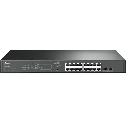 TP-Link JetStream TL-SG2218P przełącznik sieciowy Zarządzany L2/L2+ Gigabit Ethernet (10/100/1000) Obsługa PoE 1U Czarny