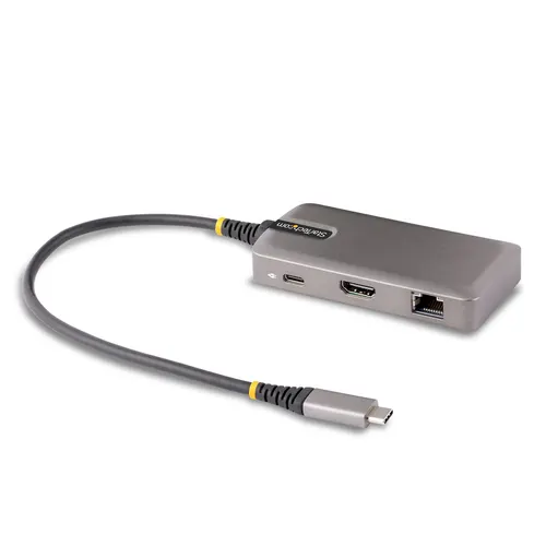 StarTech.com 103B-USBC-MULTIPORT stacja dokująca Przewodowa USB 3.2 Gen 2 (3.1 Gen 2) Type-C Szary