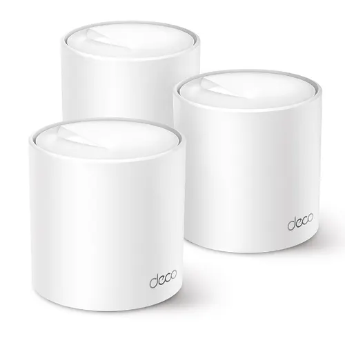 TP-Link Deco X50 (3-pack) Dual-band (2.4 GHz/5 GHz) Wi-Fi 6 (802.11ax) Biały Wewnętrzny