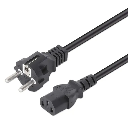 Manhattan 328616 kabel zasilające Czarny 3 m CEE7/7 C13 panel