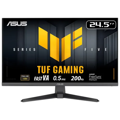 ASUS TUF Gaming VG257Q5A monitor komputerowy 62,2 cm (24.5") 1920 x 1080 px Full HD LCD Czarny