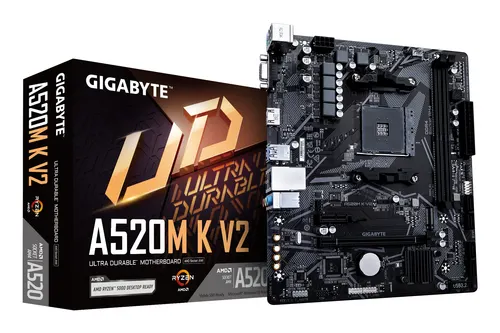 GIGABYTE A520M K V2 płyta główna AMD A520 Socket AM4 micro ATX