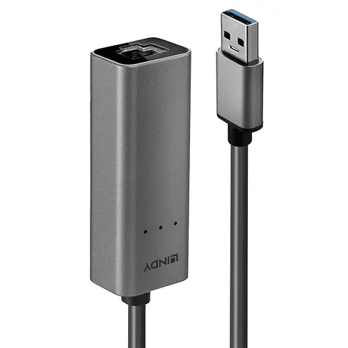 Lindy 43313 przejściówka do kabli USB-A RJ-45 Srebrny
