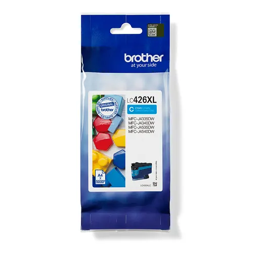 Brother LC-426XLC nabój z tuszem 1 szt. Oryginalny Wysoka (XL) wydajność Cyjan