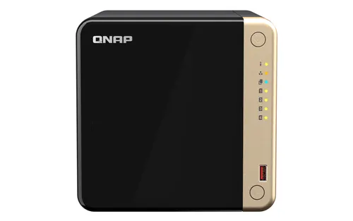 QNAP TS-464 NAS Tower Intel® Celeron® N5095 8 GB DDR4 0 TB QNAP QTS Czarny