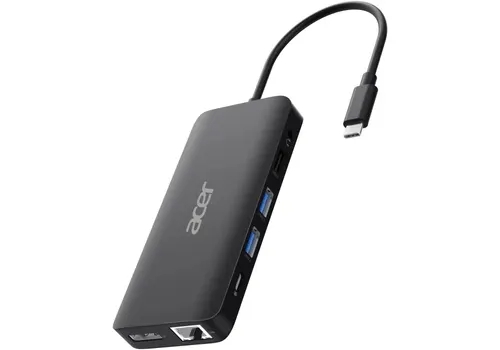 Acer USB Type-C Dongle 12-in-1 Black Przewodowa USB 3.2 Gen 1 (3.1 Gen 1) Type-C Czarny