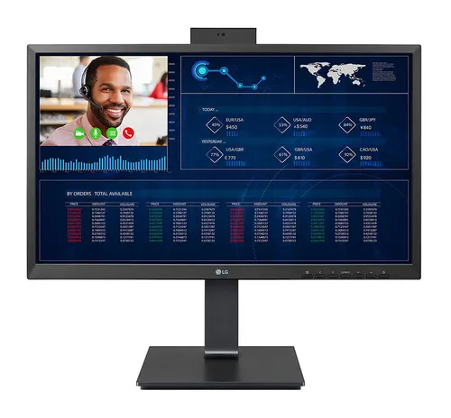 LG 24CQ651I-6P komputer wielofunkcyjny All-in-One Intel® Celeron® J4105 61 cm (24") 1920 x 1080 px All-in-One thin client 4 GB DDR4-SDRAM 16 GB HDD Wi-Fi 4 (802.11n) Biały