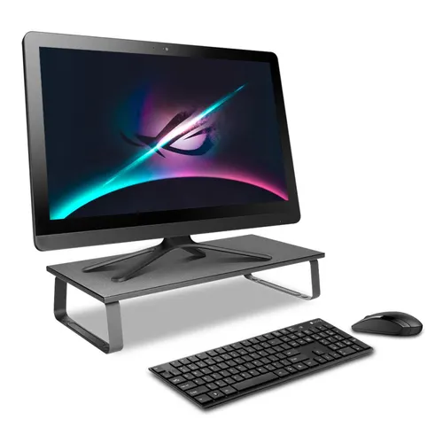Techly ICA-MS 600TY uchwyt / stojak do monitorów Biurko Czarny