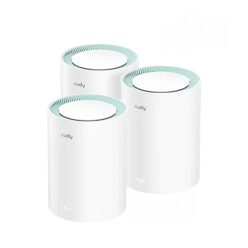 Cudy M1300 3-PACK siatkowy system wi-fi Dual-band (2.4 GHz/5 GHz) Wi-Fi 5 (802.11ac) Biały 2 Wewnętrzny