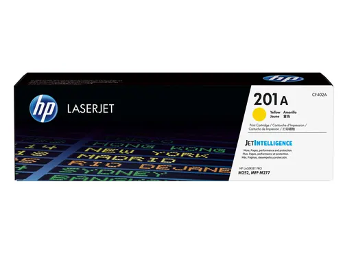 HP 201A oryginalny wkład laserowy, żółty (CF402A)