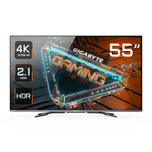 GIGABYTE S55U monitor komputerowy 138,7 cm (54.6") 3840 x 2160 px 4K Ultra HD LED Czarny