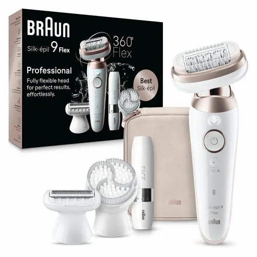 Braun Silk-épil 9 Flex 9-360 3D 40 pęset(y) Różowy, Biały
