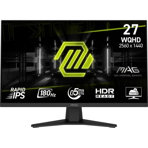 MSI MAG 274QF monitor komputerowy 68,6 cm (27") 2560 x 1440 px Wide Quad HD LCD Czarny
