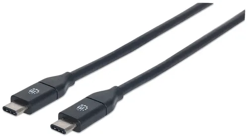 Manhattan 353526 kabel USB USB 3.2 Gen 2 (3.1 Gen 2) 1 m USB C 10 Gbit/s Czarny