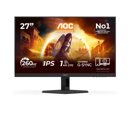 AOC G4 27G4ZRE monitor komputerowy 68,6 cm (27") 1920 x 1080 px Full HD LED Czarny, Czerwony