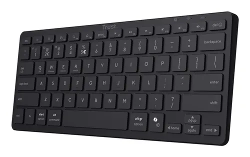 Trust Nado II klawiatura Dom/Biuro USB + Bluetooth QWERTY US English Czarny
