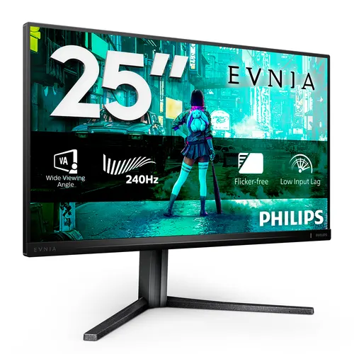 Philips Evnia 25M2N3200W/00 monitor komputerowy 62,2 cm (24.5") 1920 x 1080 px Full HD LCD Szary