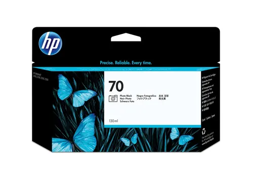 HP Czarny fotograficzny wkład atramentowy 70 DesignJet 130 ml