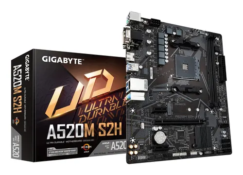 GIGABYTE A520M S2H płyta główna AMD A520 Socket AM4 micro ATX (A520M S2H (rev. 1.0))