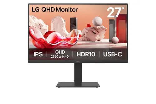 LG 27BA65QB-B.AEU monitor komputerowy 68,6 cm (27") 2560 x 1440 px Wide Quad HD LED Czarny