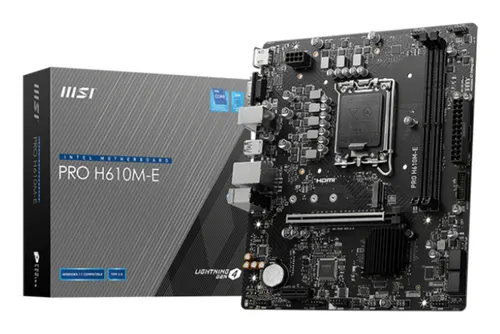 MSI PRO H610M-E płyta główna Intel H610 LGA 1700 micro ATX