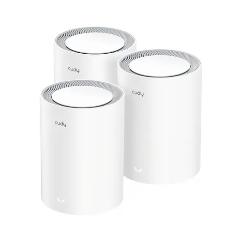 Cudy AX3000 Wi-Fi 6 Mesh 2.5G Solution Dual-band (2.4 GHz/5 GHz) Wi-Fi 6 (802.11ax) Biały Wewnętrzny, zestaw 3 szt.