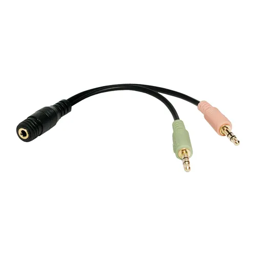 LogiLink CA0020 kabel audio 0,15 m 3.5mm 2 x 3.5mm Czarny