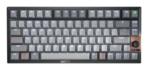 CHERRY KW 300 MX klawiatura Dom USB + Bluetooth QWERTY US English Czarny, Miedziany, Szary
