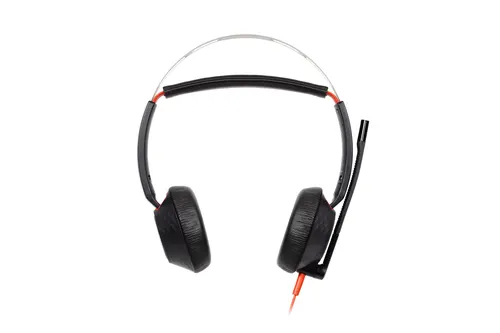 HP Poly Zestaw słuchawkowy Poly Blackwire 5220 Stereo USB-C + wtyczka 3,5 mm + przejściówka USB-C/A