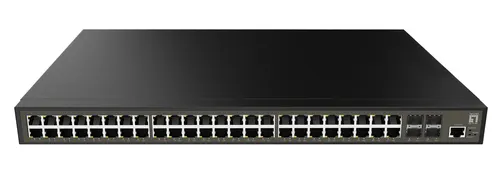 LevelOne GEL-5271 przełącznik sieciowy Zarządzany L2+ Gigabit Ethernet (10/100/1000) 1U Czarny