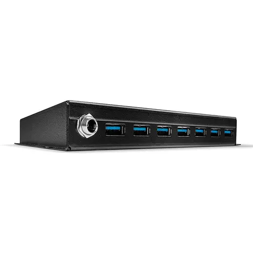 Lindy 43128 huby i koncentratory 5000 Mbit/s Czarny
