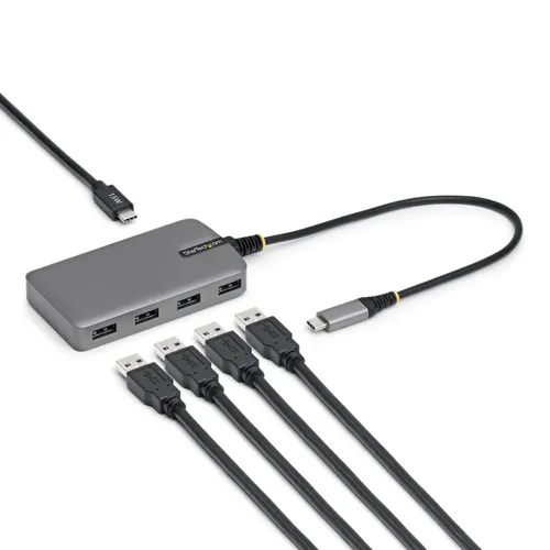 StarTech.com 5G4AC-USB-C-HUB huby i koncentratory USB 3.2 Gen 1 (3.1 Gen 1) Type-C 5000 Mbit/s Szary
