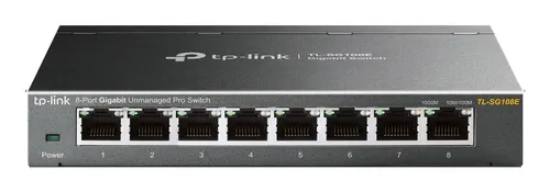 TP-Link TL-SG108E przełącznik sieciowy Zarządzany L2 Gigabit Ethernet (10/100/1000) Czarny