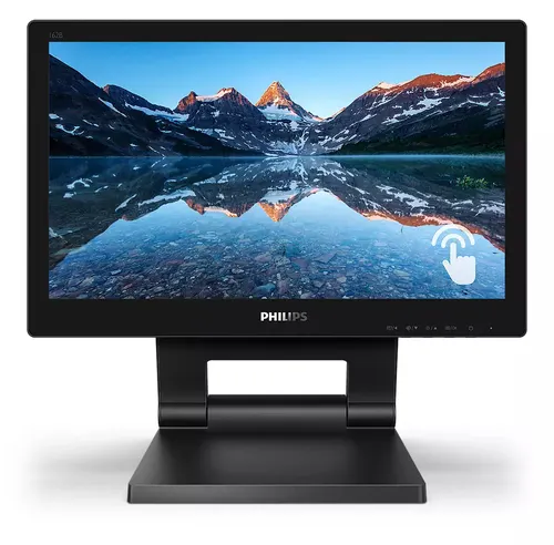 Philips 162B9T/00 monitor komputerowy 39,6 cm (15.6") 1366 x 768 px HD LCD Ekran dotykowy Czarny